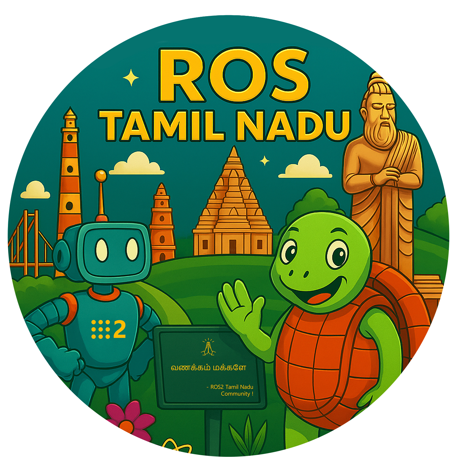 ROS Tamil Nadu Mascot Badge
